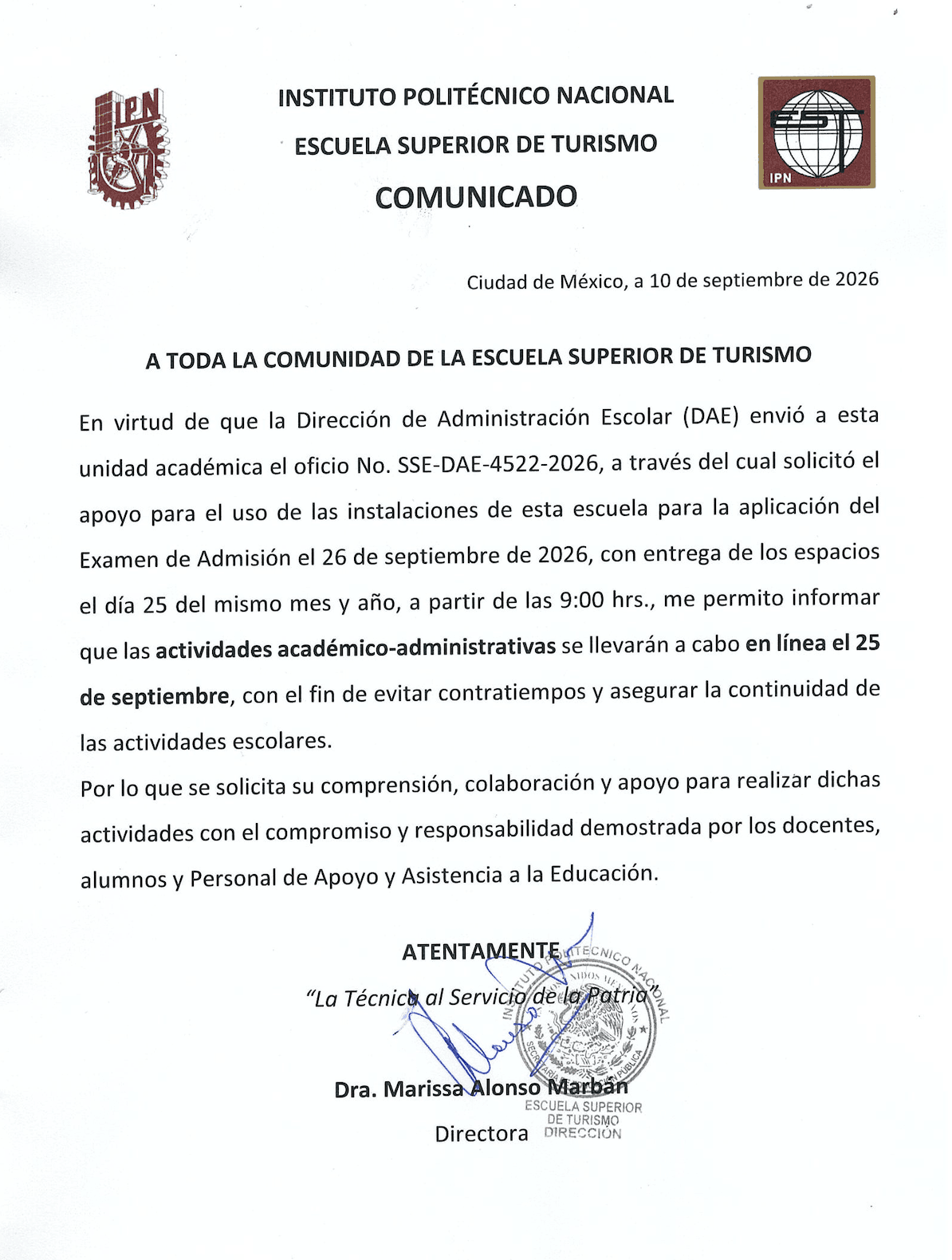 Aviso Importante
