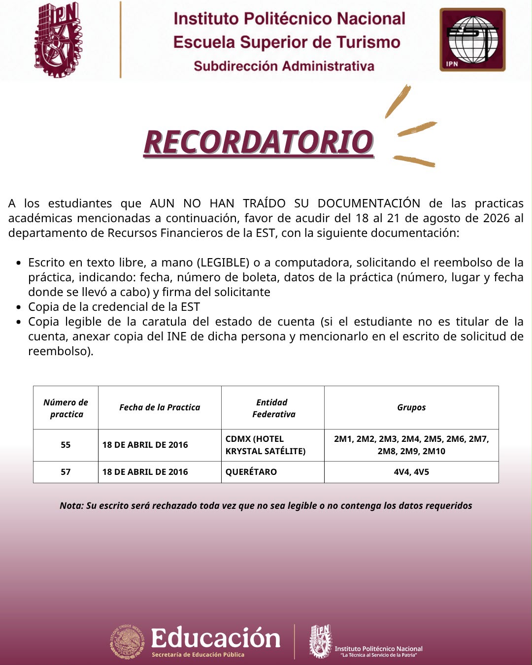 Recordatorio