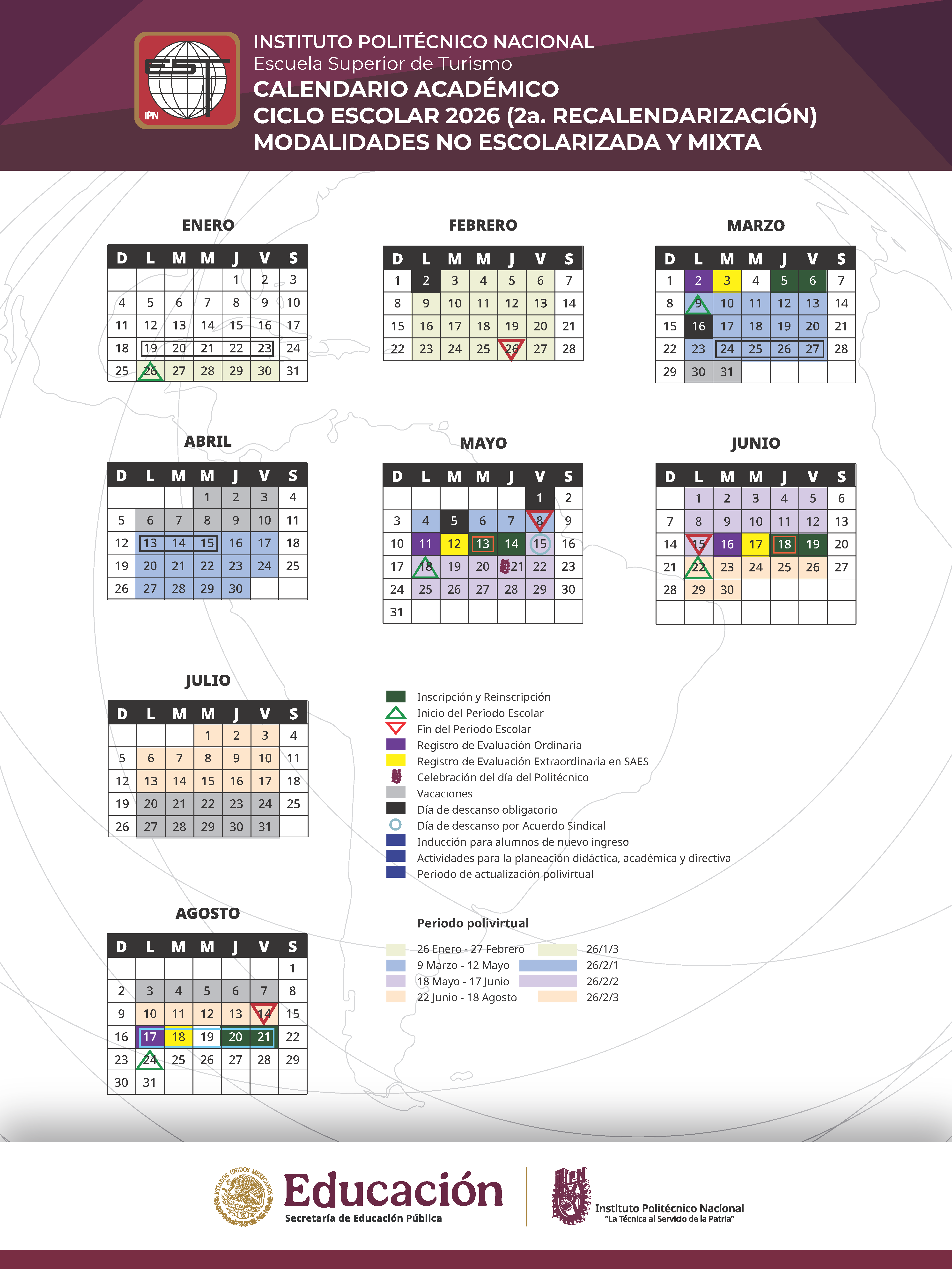 Calendario mixta est